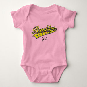 Brooklyn Gold Swoosh Design Sjabloon Romper