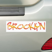 Brooklyn Graffiti Bumpersticker (Op auto)