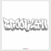 Brooklyn Graffiti Vinyl Sticker op maat (Vel)