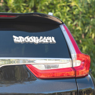 Brooklyn Graffiti Vinyl Sticker op maat