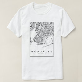 Brooklyn Illustratie Kaart T-shirt