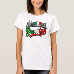 Brooklyn Italiaanse retro stijl T-shirt