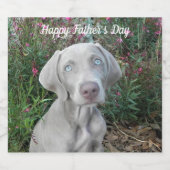 Brooklyn le Weimaraner - Étiquette de bière person (Étiquettes simples)