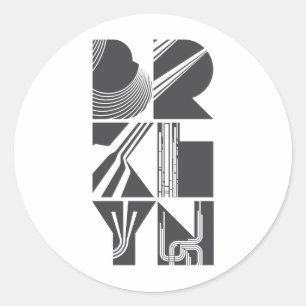 Brooklyn Lines Ronde Sticker