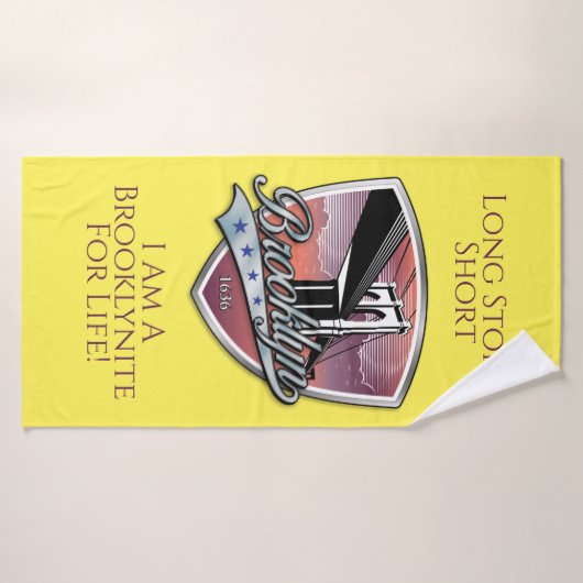 Brooklyn Logo Design Badhanddoek (Badhanddoek)