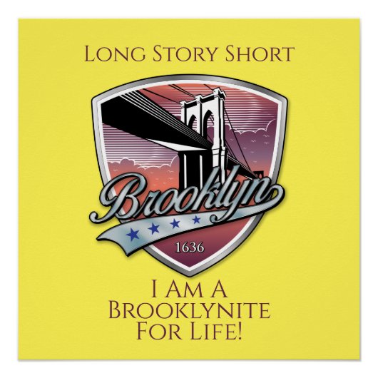 Brooklyn Logo Design Perfect Poster (Voorkant)