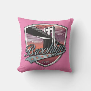 Brooklyn Logo Design Pillow Kussen