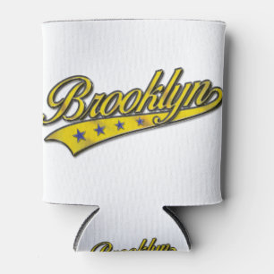 Brooklyn Logo Gold Embossed Blikjeskoeler