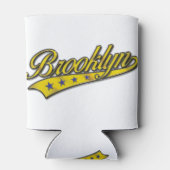 Brooklyn Logo Gold Embossed Blikjeskoeler (Achterkant)