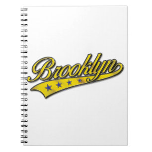 Brooklyn Logo Gold Embossed Notitieboek