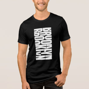 Brooklyn mannen - Korte mouw Tri-Blend Shirt