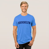 BROOKLYN MANNEN SHIRT - BLAUW (Voorkant volledig)