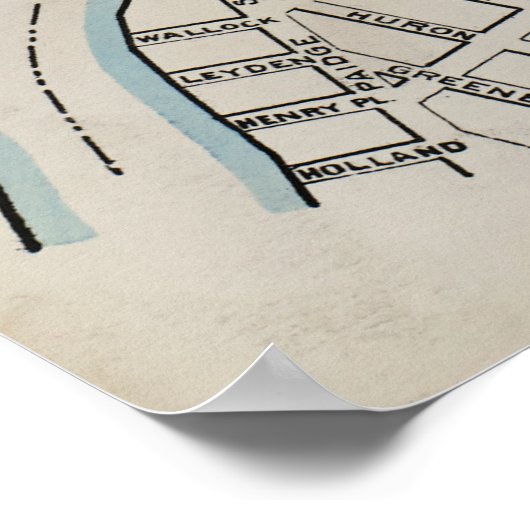 Brooklyn Map Poster (Hoek)