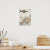  Brooklyn Map Poster (Keuken)