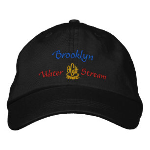 Brooklyn Name with English betekenend Black Geborduurde Pet