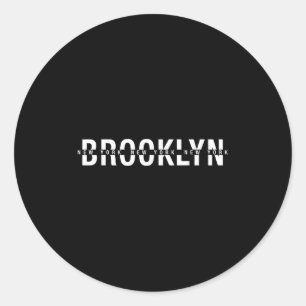 Brooklyn New York City T-shirts, Brooklyn NYC GR Ronde Sticker
