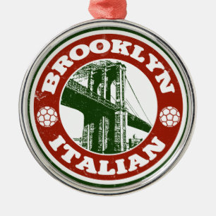 Brooklyn New York Italians Metalen Ornament