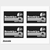  Brooklyn New York Rechthoekige Sticker (Vel)
