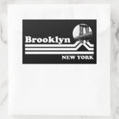  Brooklyn New York Rechthoekige Sticker (Tas)