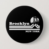 Brooklyn New York Ronde Button 7,6 Cm (Voorkant)