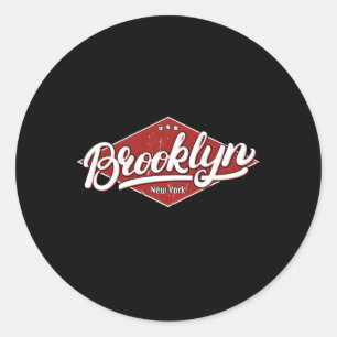 Brooklyn New York Ronde Sticker