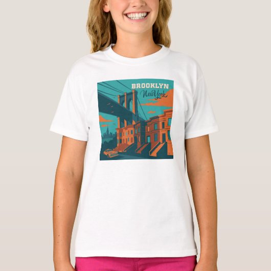 Brooklyn New York T-shirt (Voorkant)