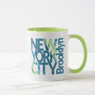 Brooklyn New York Typografie Mok