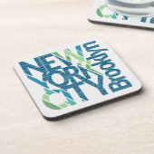 Brooklyn New York Typografie Onderzetter (Linkerzijde)