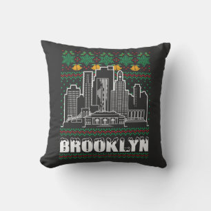 Brooklyn New York Ugly Christmas Kussen