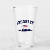 Brooklyn Ney York Vintage Glas (Voorkant)