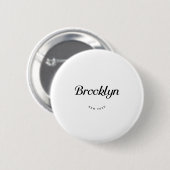 Brooklyn NY Ronde Button 5,7 Cm (Voorkant /achterkant)