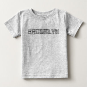 Brooklyn NY Typography Tee Shirt, BK, New York