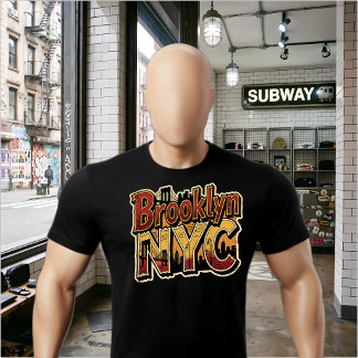 Brooklyn NYC Graffiti Sticker Urban Bridge Kunst T-shirt