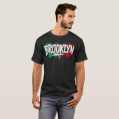 Brooklyn NYC Italiaans basic T-shirt (Voorkant volledig)
