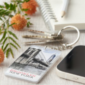 Brooklyn NYC New York Sleutelhanger (Voorkant Rechts)