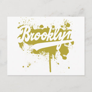 Brooklyn Painted Mustard Briefkaart