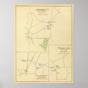 Brooklyn, Plainfield, Windham Center Poster
