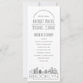 Brooklyn | Programme Moderne de Mariage Déco (Devant)