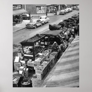 Brooklyn Pushcart Market: 1960 Poster
