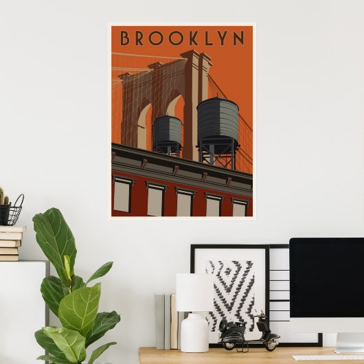 Brooklyn reisposter poster (Thuiskantoor)