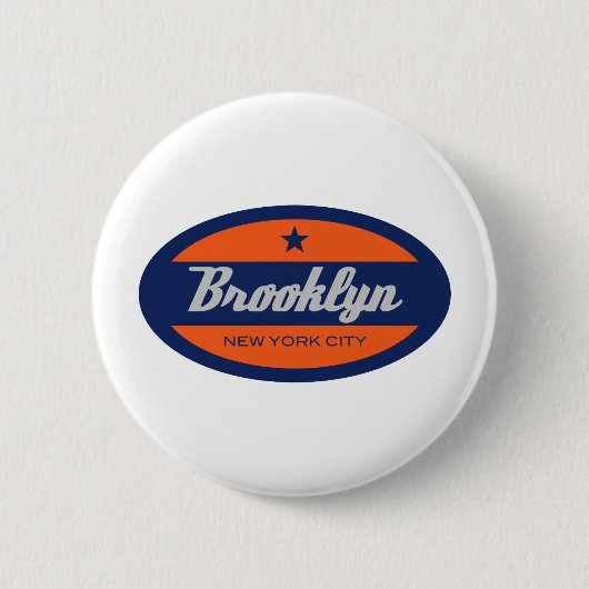 *Brooklyn Ronde Button 5,7 Cm (Voorkant)