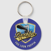 Brooklyn Shield en Swoosh Design Sleutelhanger (Voorkant)