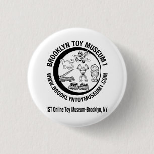 BROOKLYN SPEELGOED MUSEUM 1 RONDE BUTTON 3,2 CM