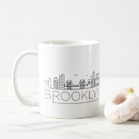 Brooklyn Stylisé Skyline Café Mug