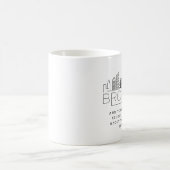 Brooklyn Stylized Skyline | Aangepaste slogan Koffiemok (Center)