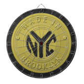 Brooklyn Subway Token Dartbord (Voorkant)