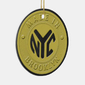 Brooklyn Subway Token Keramisch Ornament (Rechts)
