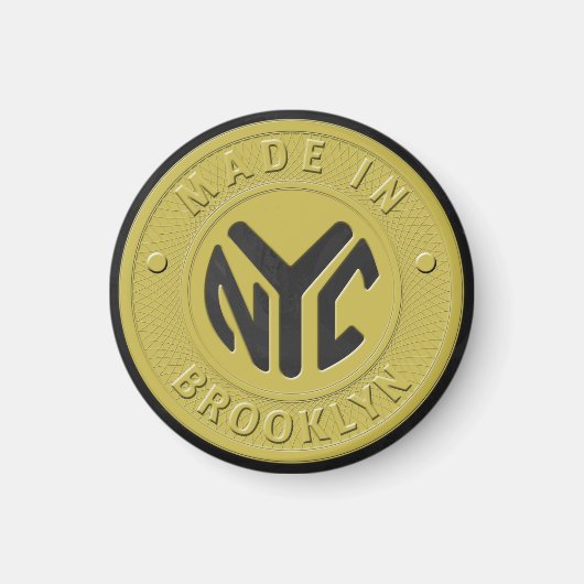 Brooklyn Subway Token Magneet (Voorkant)