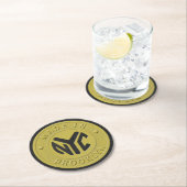 Brooklyn Subway Token Ronde Kartonnen Onderzetter (Insitu)