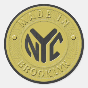 Brooklyn Subway Token Ronde Sticker